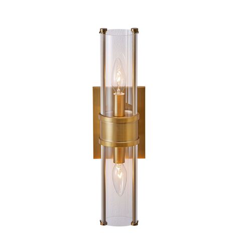 Vintage Brass Wall Sconce from the Duet Collection
