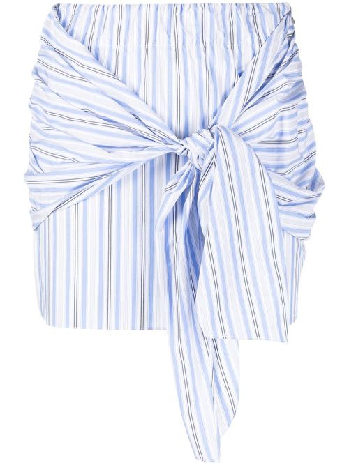 Wrap front skirt - White