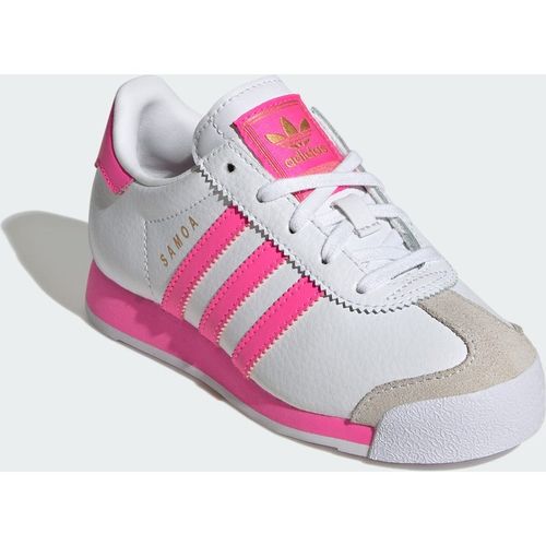ADIDAS Originals Kids Unisex Samoa Shoes - Pink & White Leather - .5 Kid