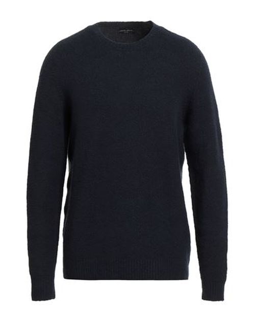 Man Sweater Midnight blue Size 44 Cotton, Nylon, Elastane