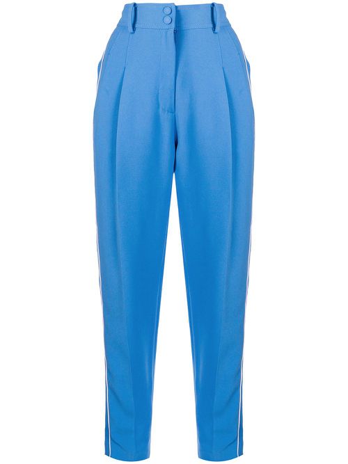 Pleated tailored trousers - Blue