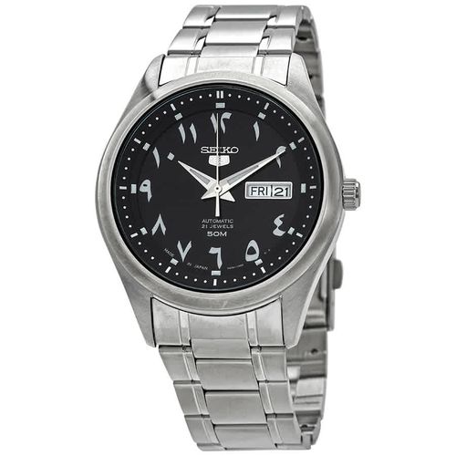 5 Automatic Black Arabic Dial Mens Watch SNKP21J1