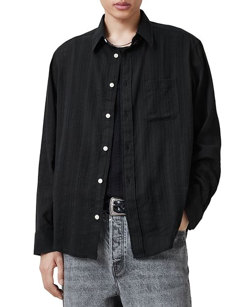 Karmi Tonal Stripe Relaxed Fit Shirt
