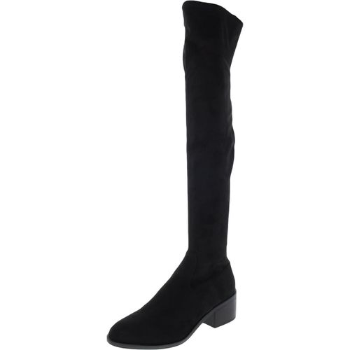 Georgette Womens Zipper Block Heel Over-The-Knee Boots
