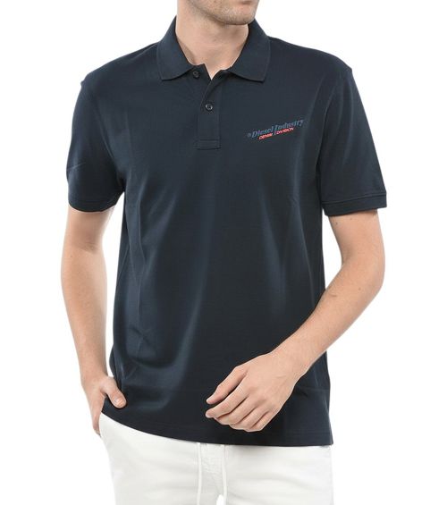 Blue Shirt Collar Polo