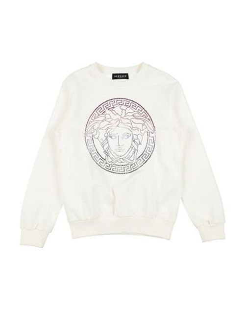 Kid Girl Sweatshirt White Size 10 Cotton, Glass, Elastane