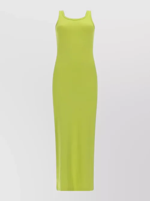 MSGM - maxi dress cut out back ribbed