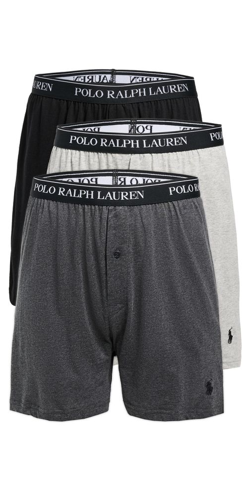 Classic Fit Knit Boxers 3 Pack Andover/Madison/Polo Black