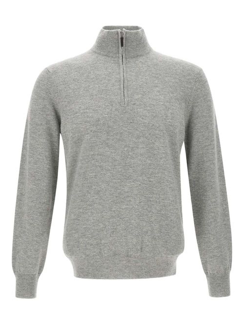 Kangra zip-up sweater - Grey