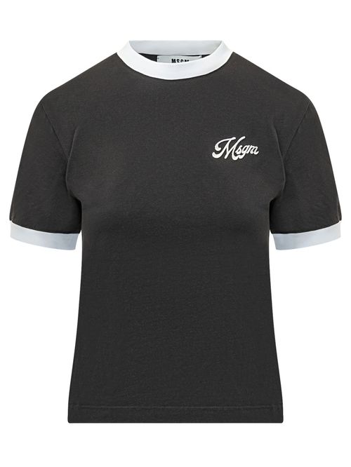 Black Logo Crew Neck T-Shirt