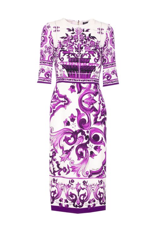 Maiolica Print Dress