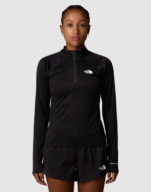 The North Face Sunriser 1/4 zip long-sleeve top in tnf black