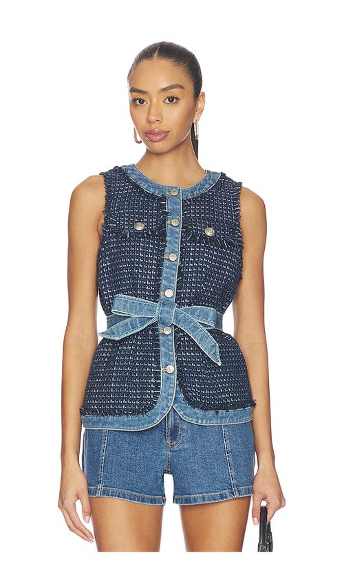 Cinq a sept joans vest en color azul L también en M, S