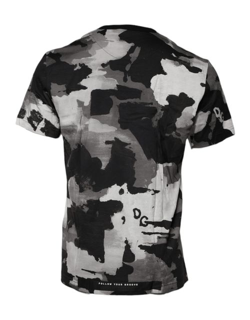 Camouflage Cotton T-Shirt — Multicolor