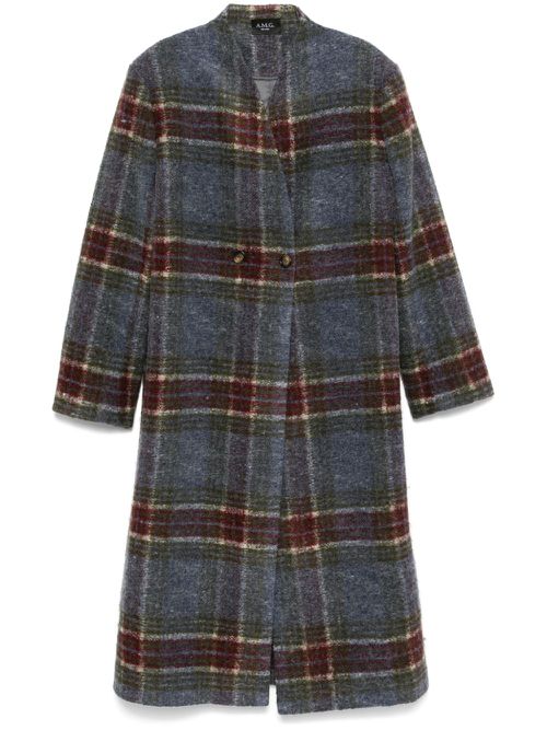 Checked coat - Grey