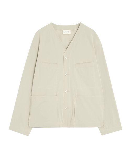 Collarless overshirt