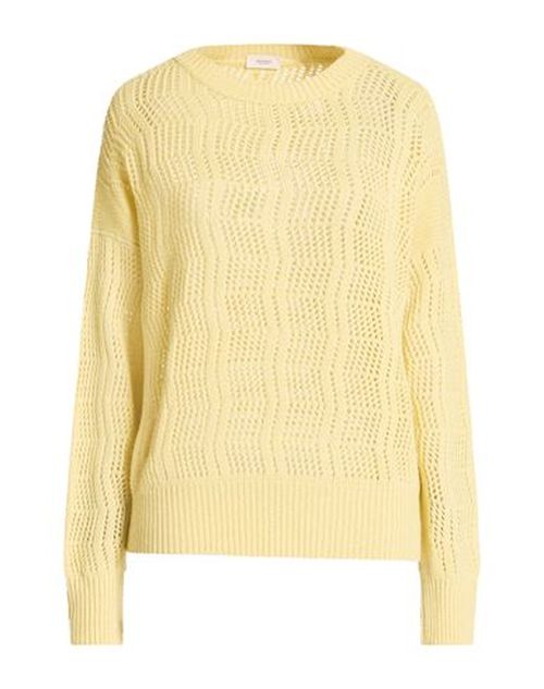 Woman Sweater Pastel yellow Size S Cashmere, Linen, Metal