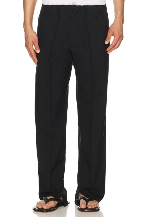 Spencer Badu Wool Trousers in Black - Black. L also in M, XL/1X