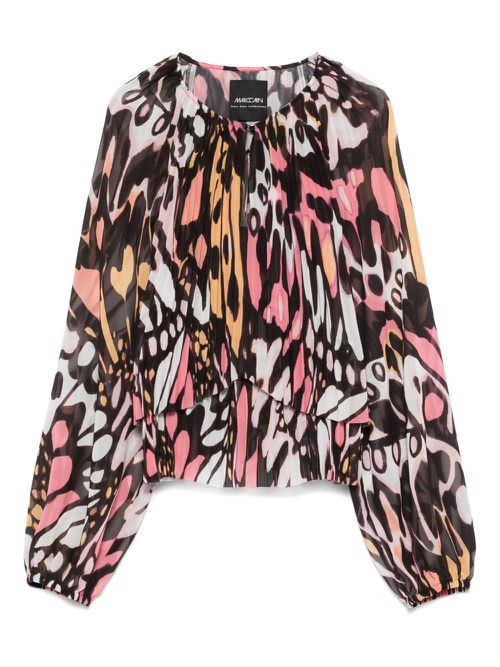 MARCCAIN printed blouse - Brown