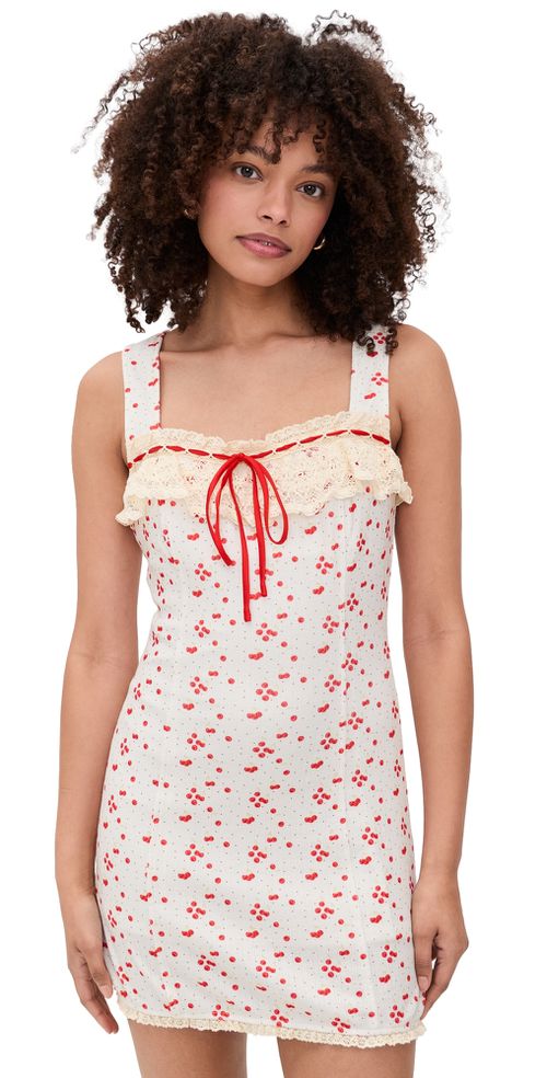 Floral Mini Dress Cream