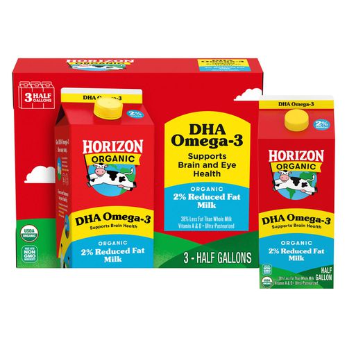 Organic 2% Reduced Fat Milk with DHA Omega