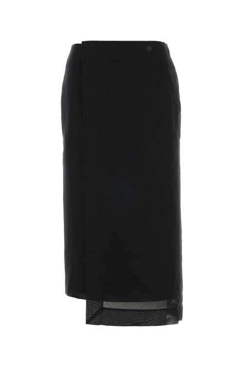 Cotton Trousers with Silk Lining Trousers — Black