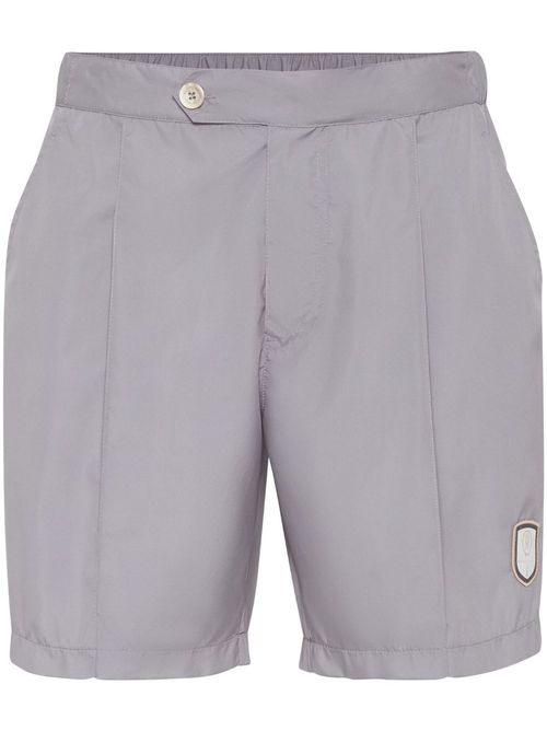 Logo patch bermuda shorts - Grey