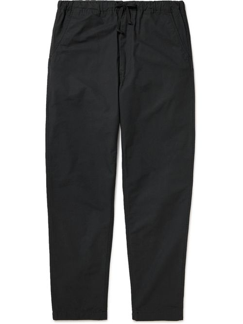 New Yorker Straight-Leg Cotton-Ripstop Drawstring Trousers