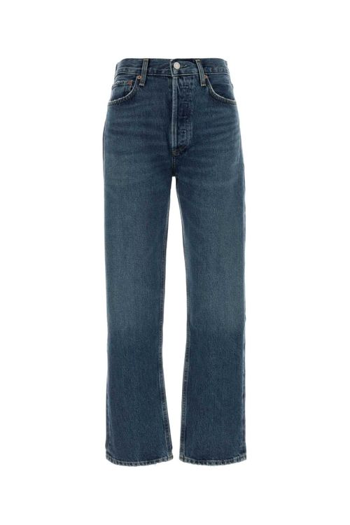 90's Pinch Waist Jeans — Blue