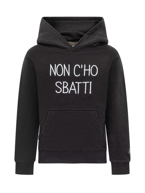 Kids Black Graphic Hoodie