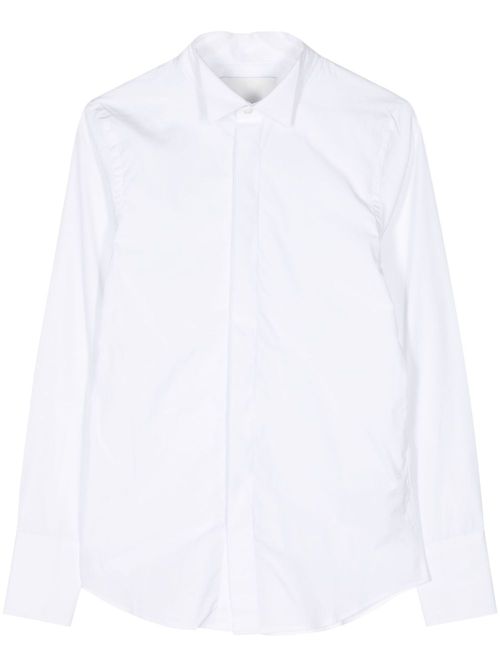 Classic collar cotton shirt - White
