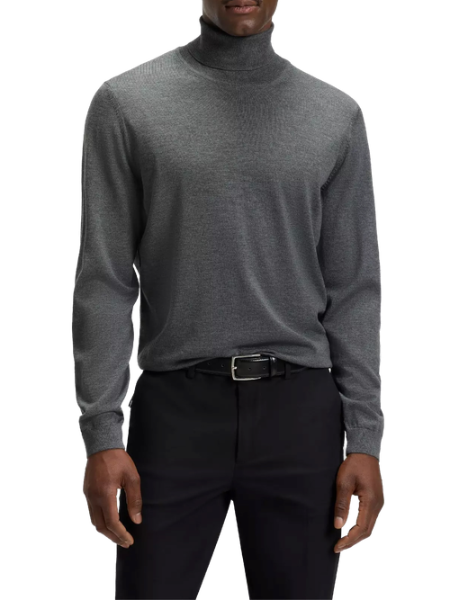Turtleneck Sweater — Gray