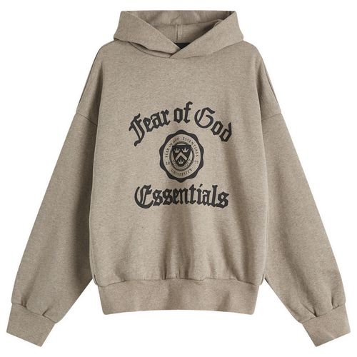 Men's Heavy Fleece Vintage Shrunken Hoodie in Heather Grey