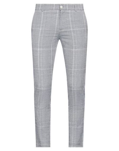 Man Pants Grey Size 30 Polyester, Viscose, Linen, Elastane