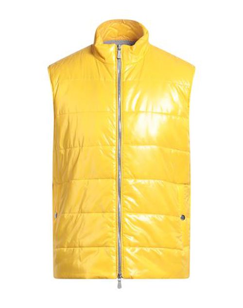 Man Vest Yellow Size 40 Polyamide