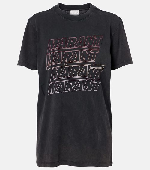 Zoeline printed cotton jersey T-shirt