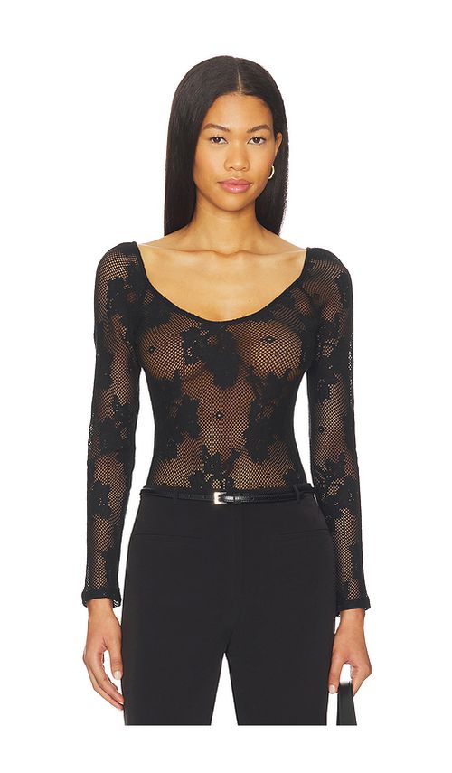 L'AGENCE LANGÄRMELIGER BODY GWENDOLYN in Black. Größe XXS. Also in L, M
