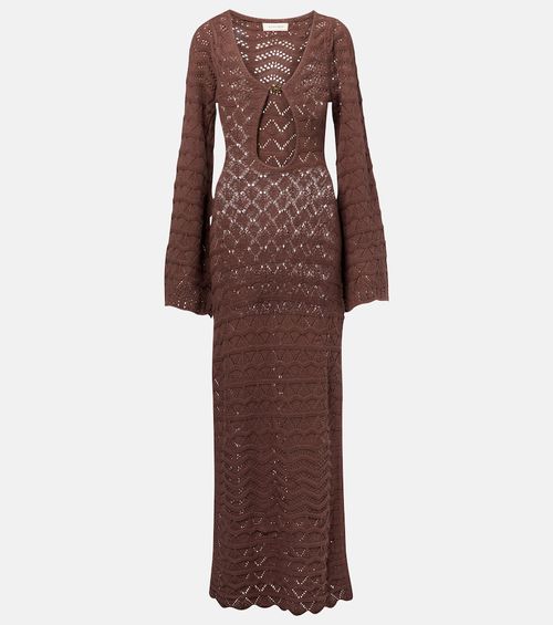 Rey crochet cotton-blend maxi dress