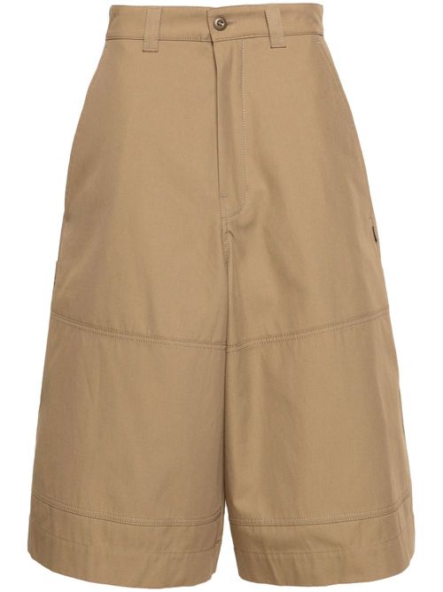 Single-stitch chino shorts - Green