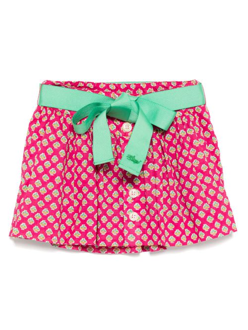 Pattern-jacquard skirt - Pink