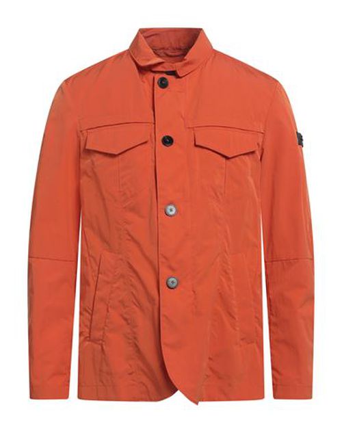 Peuterey Man Jacket Orange Size L Polyamide, Polyester