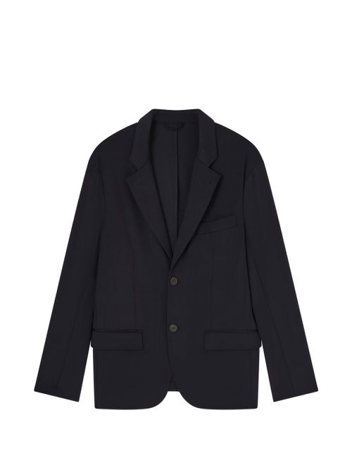 Nylon Single-breasted Blazer