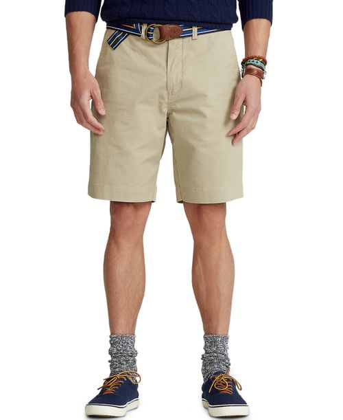 "Men's Stretch Classic-Fit 9"" Shorts - Khaki Tan"