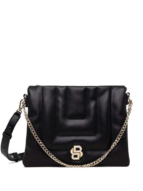 Logo-plaque crossbody bag - Black