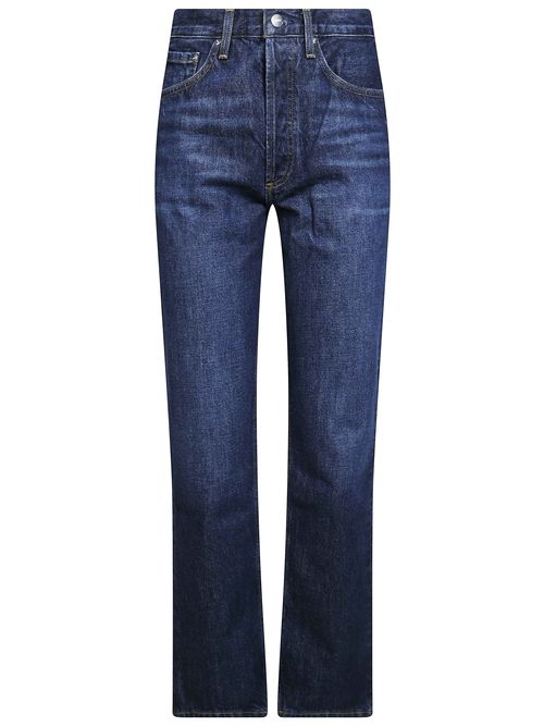 Wool High-Rise Vintage Straight Jeans
