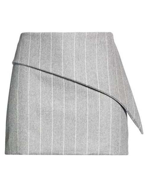 Woman Mini skirt Grey Size S Wool, Cashmere