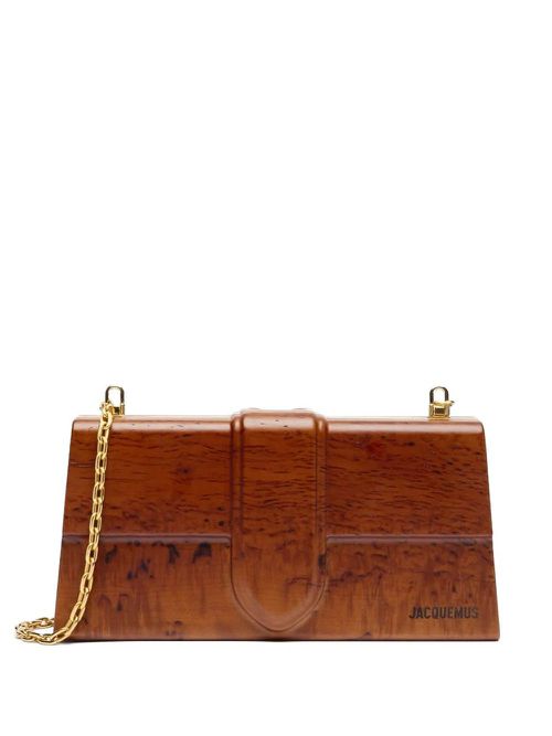 Le Bambino en bois shoulder bag - Brown