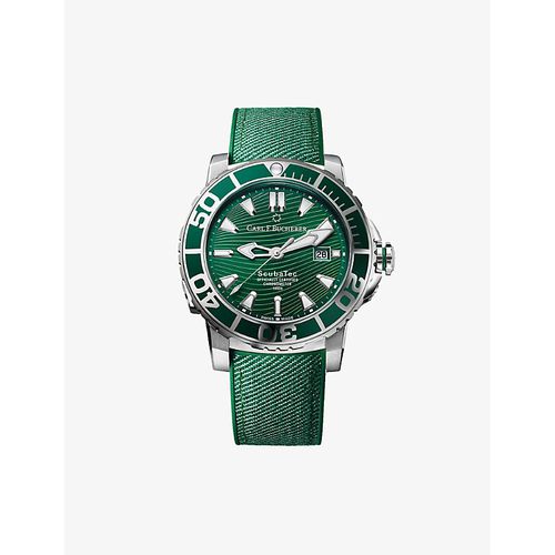 Mens Green 00.10632.23.93.01 Patravi ScubaTec Stainless-steel Automatic Watch 