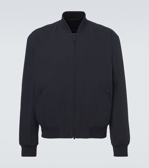 Cotton-blend bomber jacket