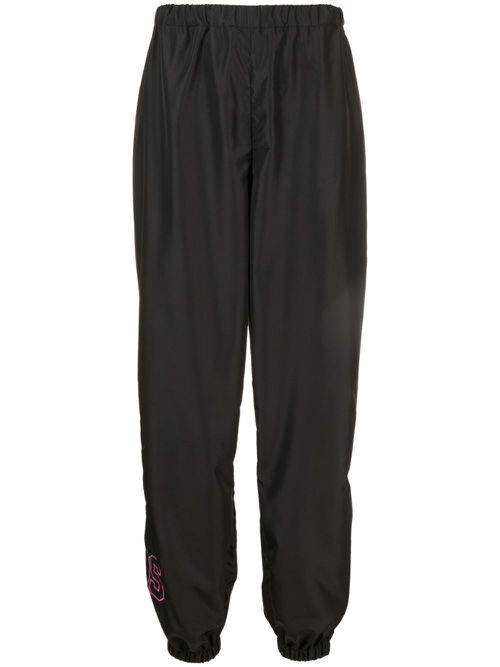 Logo-print track pants - Black